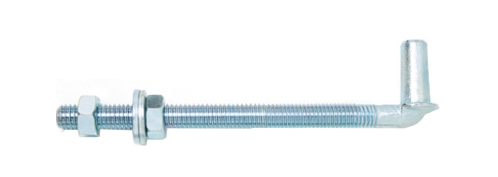 J Bolts W/Washer/Nuts Zinc  3/4in. x 12in